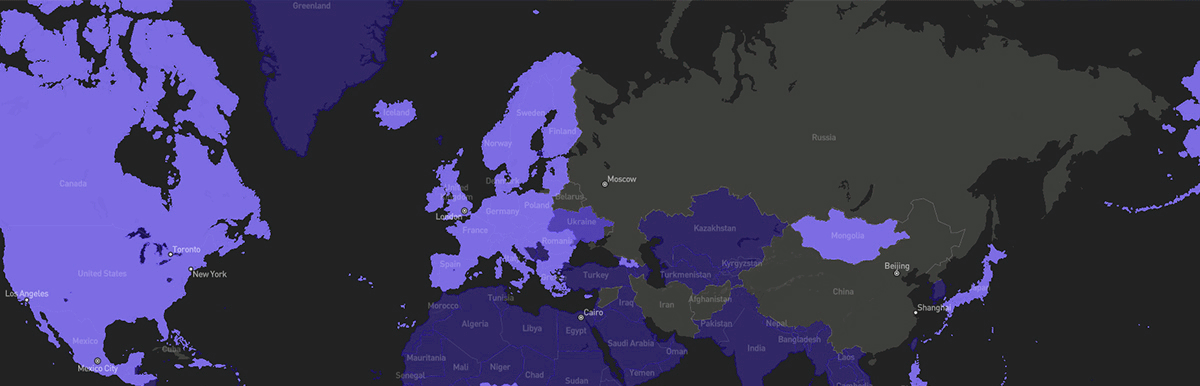 Покрытие Старлинк